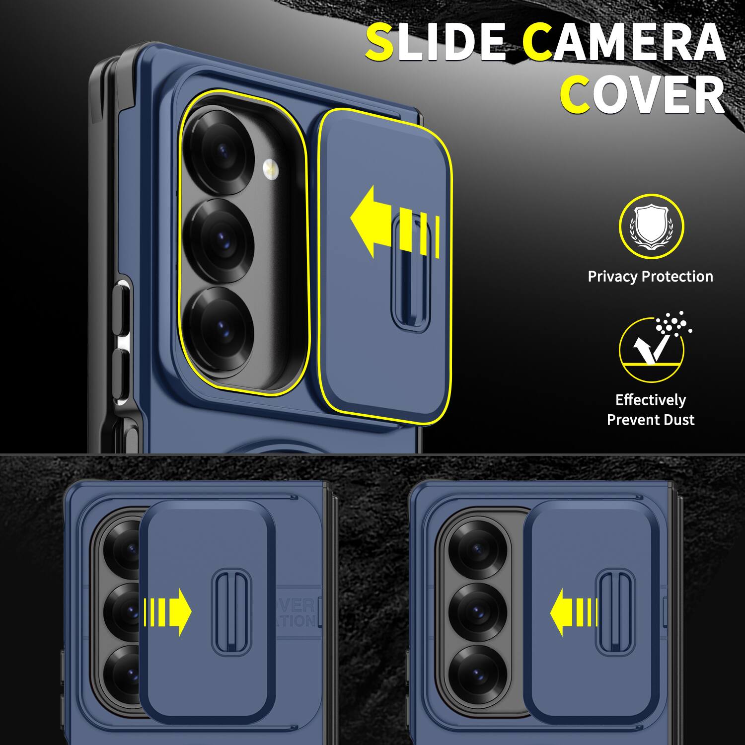 SLIDE CAMERA COVER  
Privacy Protection  
Effectively Prevent Dust