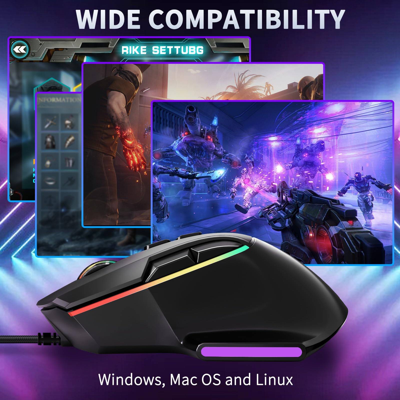 WIDE COMPATIBILITY

RIKE SETTUBG

Windows, Mac OS and Linux