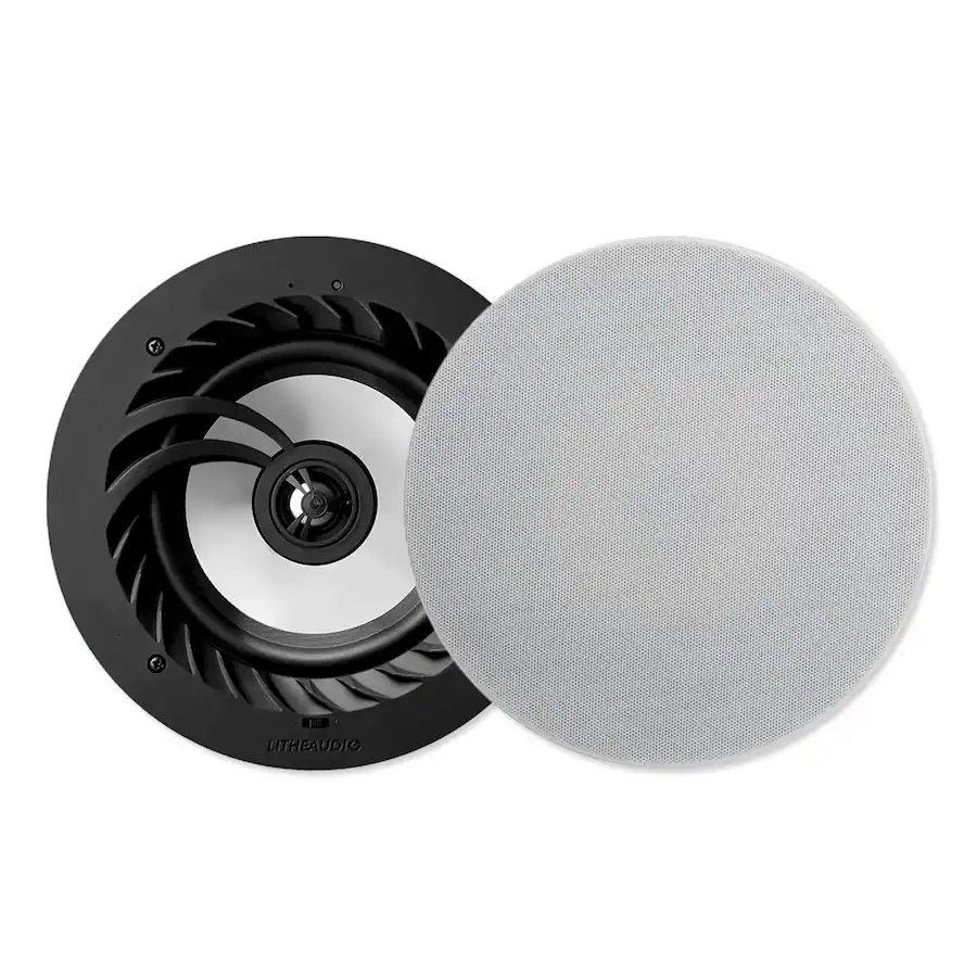 Lithe Audio 6.5 In. 2 way Passive IP44 Ceiling Speaker (Single) Black ...