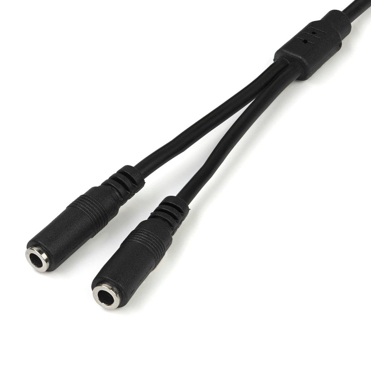 Alt View 2. StarTech.com - StarTech 3.5mm Male to 2x 3.5mm Female Slim Stereo Splitter Cable, 28 AWG.