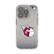Front. Keyscaper - Cleveland Guardians Linen Logo iPhone Clear Case - 13 mini - Multicolor.