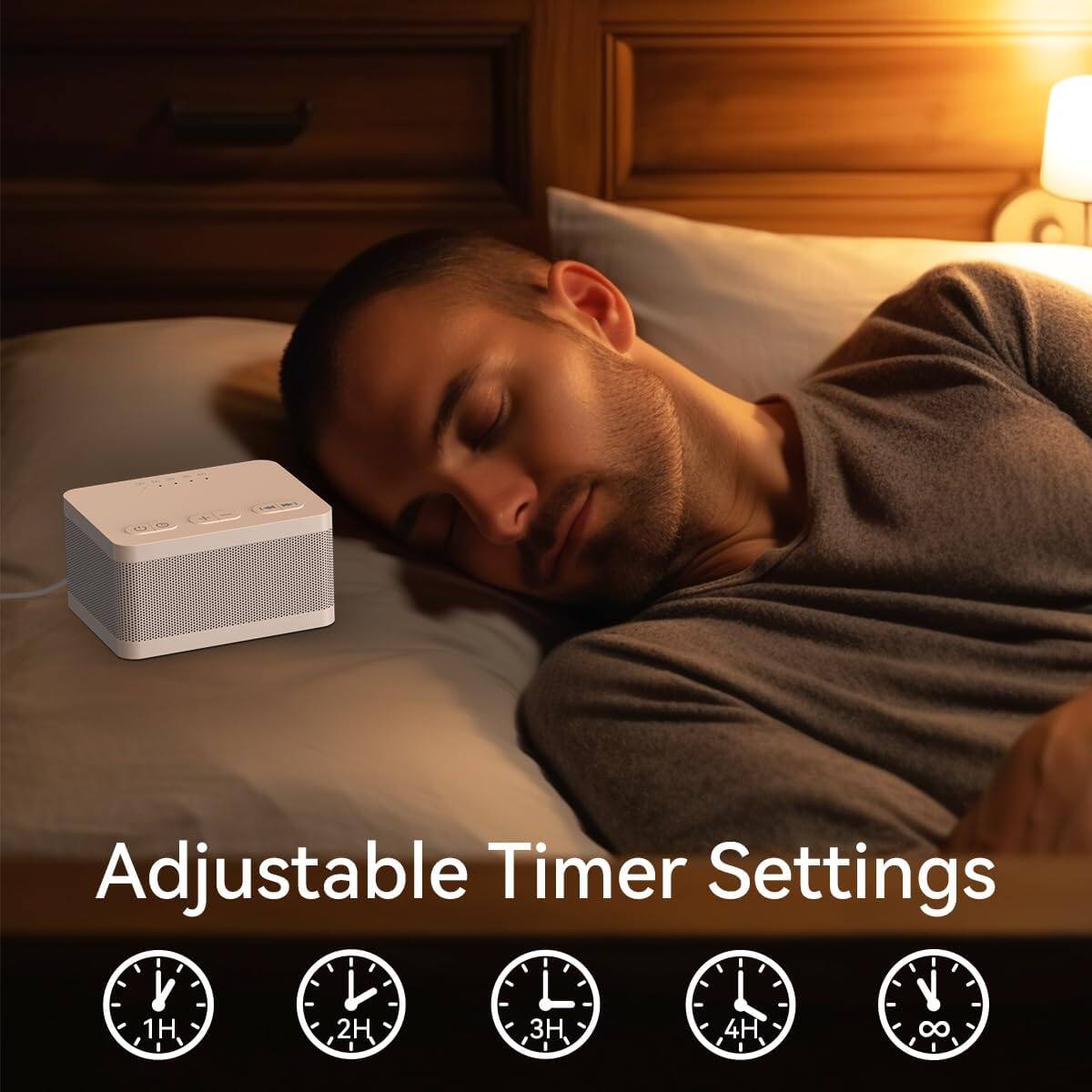 Adjustable Timer Settings: 1H, 2H, 3H, 4H, 8H