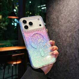 UUCOVER - For Apple iPhone 17 Pro Max Glitter Magnetic Case, Compatible with Magsafe, Colorful Gradient Bling Transparent Cover - D