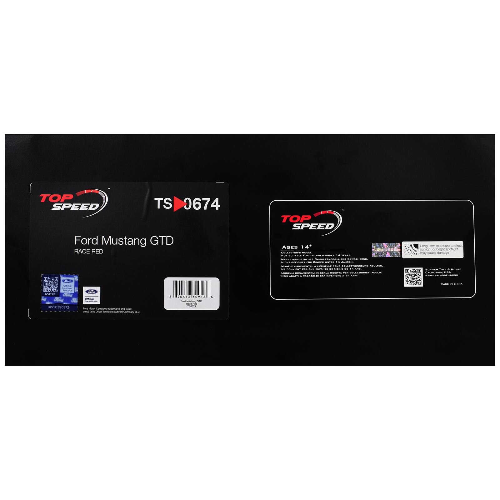 TOP SPEED TS 0674 Ford Mustang GTD RACE RED

TOP SPEED AGES 14 CALLESTER'S - KIFT SANTABLE ago COLORIES UNDER 14 YEARS. MADESTABDOCTHCUER Samerenmenters ns COMACHIENE. NIGHT GRIGNET FR LASED UNTER 14 ART MODELE REGEGENNAL LESTELLE POUR COLLECTIONNEURS sweet. NY CONVENT ... Auft - - DE 14 are - - BRILLA  .. - MAPL NOV ABAPTI BARAFO > on ATEST . THE ara

Long am exposure X drict sunight a bright spolight may cause damage SANDIE Tems 4 HOURT CALVERSIA USA www.frersomes.com

Official - LATURAL A502F Z3806005010

Ford Official in Alla Company todennaria nt YOU this used with brews Sunion Company us

8
40456 50918 For RUCKY 98 lone Ket TRACK

I
MARK - CHICK