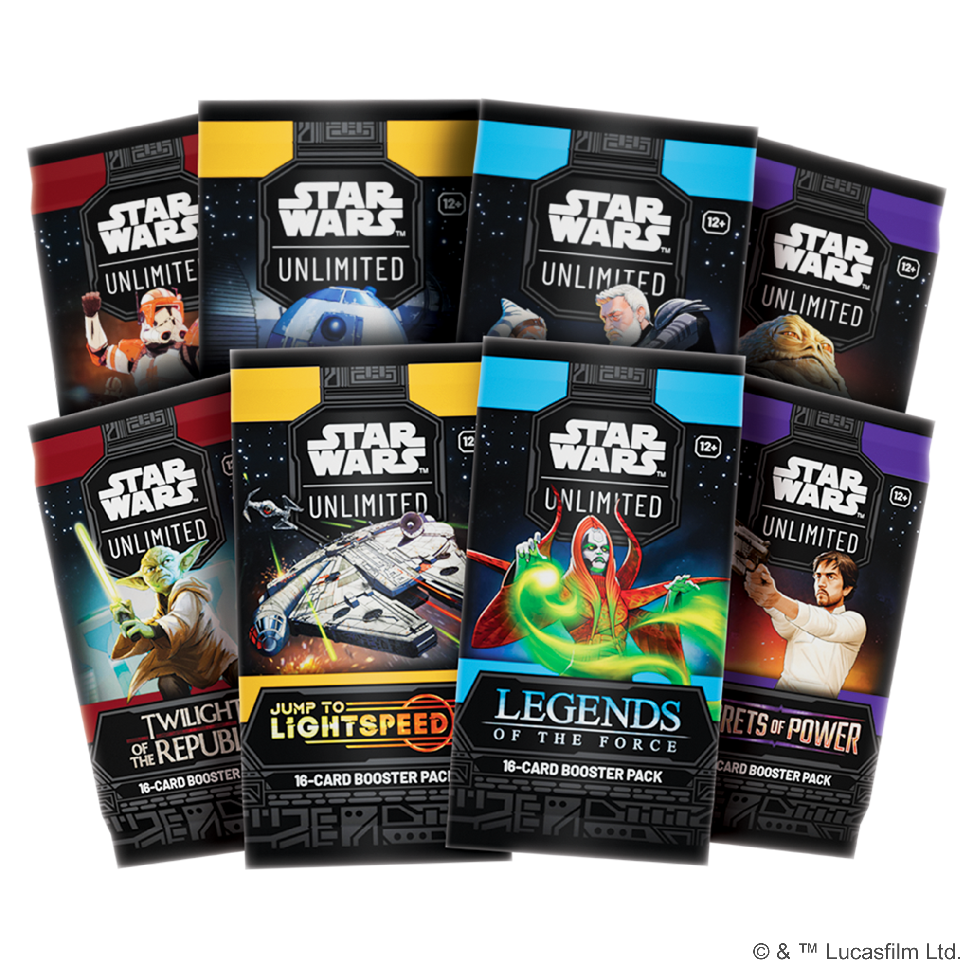E5 STAR WARS UNLIMITED 12+ WARS UNLIMITED 2055 E5 STAR WARS UNLIMITED STAR 12+ WARS TM STAR UNLIMITED WARS 12+ UNLIMITED E E E5 STAR WARS UNLIMITED STAR 12 WARS - UNLIMITED STAR 12+ WARS UNLIMITED 21 2 WARS STAR 12- UNLIMITED JUMP TO LEGENDS TWILIGHT OF THE REPUBLIC OF THE FORCE 16-CARD BOOSTER 16-CARD BOOSTER AC BOOSTER PACK BOOSTER PACK 18-CARD