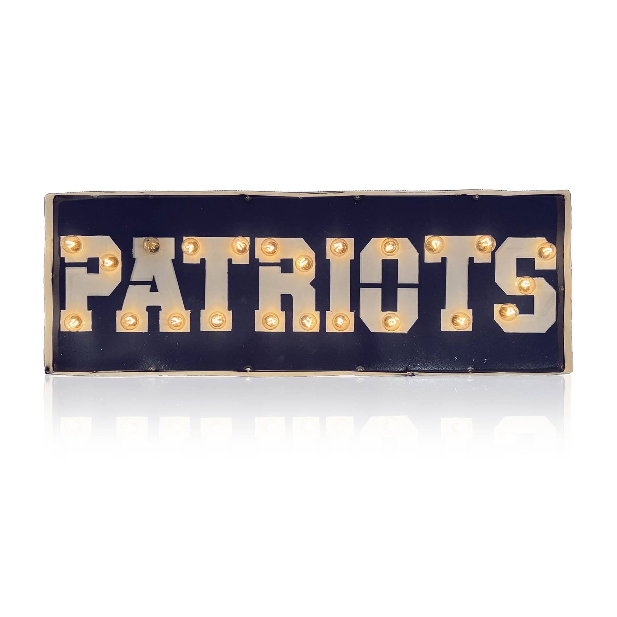 25" x 9" Lighted Recycled Metal Street Sign