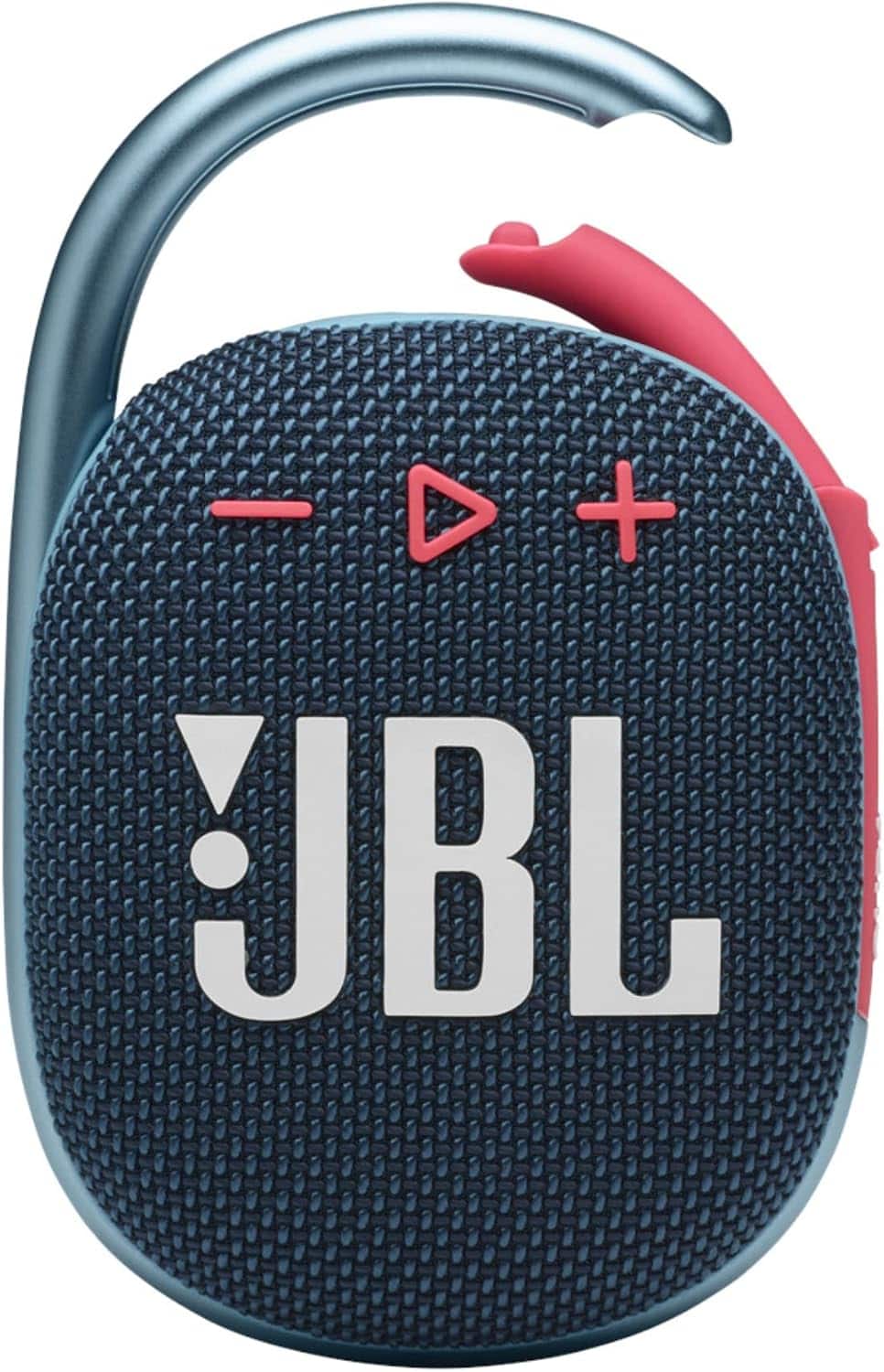 JBL - Clip 4, Blue/Coral Portable Bluetooth 5.1 Speaker - Up to 10 Hours of Play Noise & Echo-Canceling Speakerphone