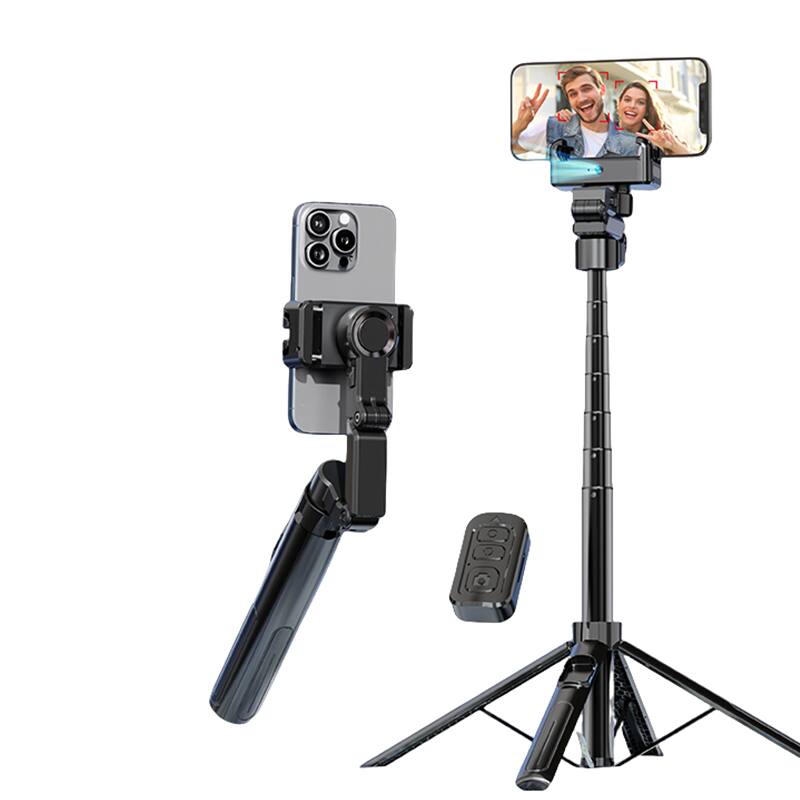 Front. Cluzine - Smart Tracking Bluetooth Remote Selfie Stick Gesture Control Stabilizer Gimbal for Photo Taking.
