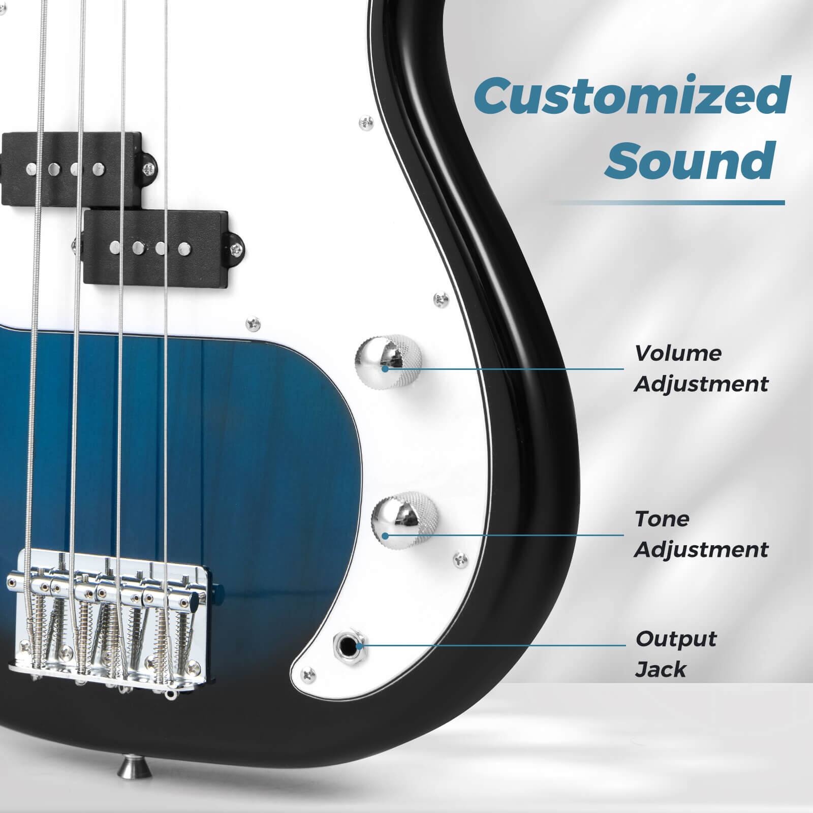 Customized Sound  
- Volume Adjustment  
- Tone Adjustment  
- Output Jack