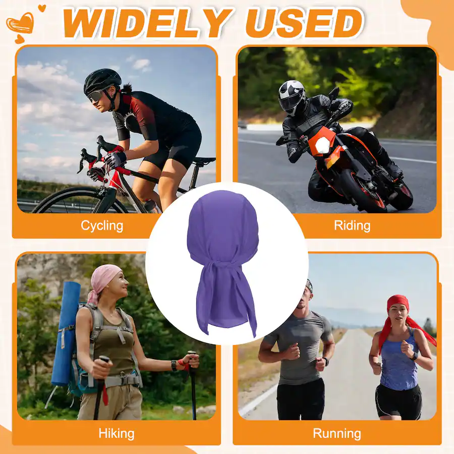 Soft Sweat Rag Unique Bargains Cooling Do Rags, Sweat Wicking Skull Caps, Breathable ...
