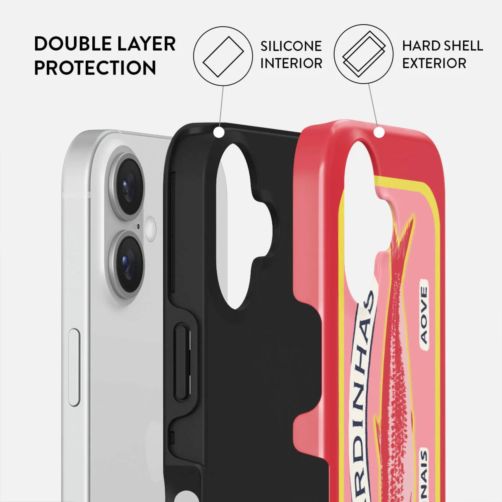 DOUBLE LAYER PROTECTION  
SILICONE INTERIOR  
HARD SHELL EXTERIOR