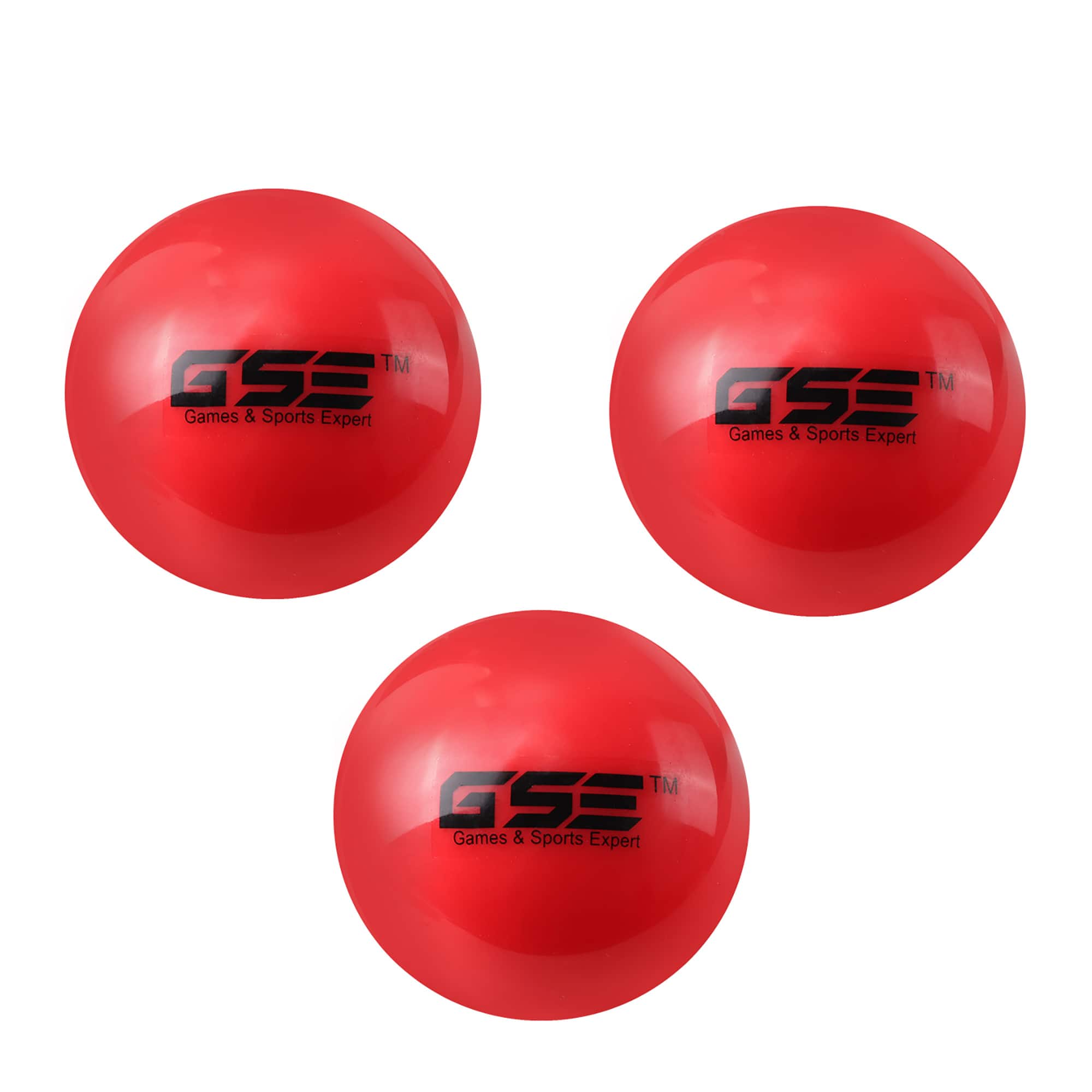 GSE Games & Sports Expert - 3-Pack 3" Weighted Baseballs,Weighted Softballs,Training Baseballs for All Skill Levels.(/16oz) - RED