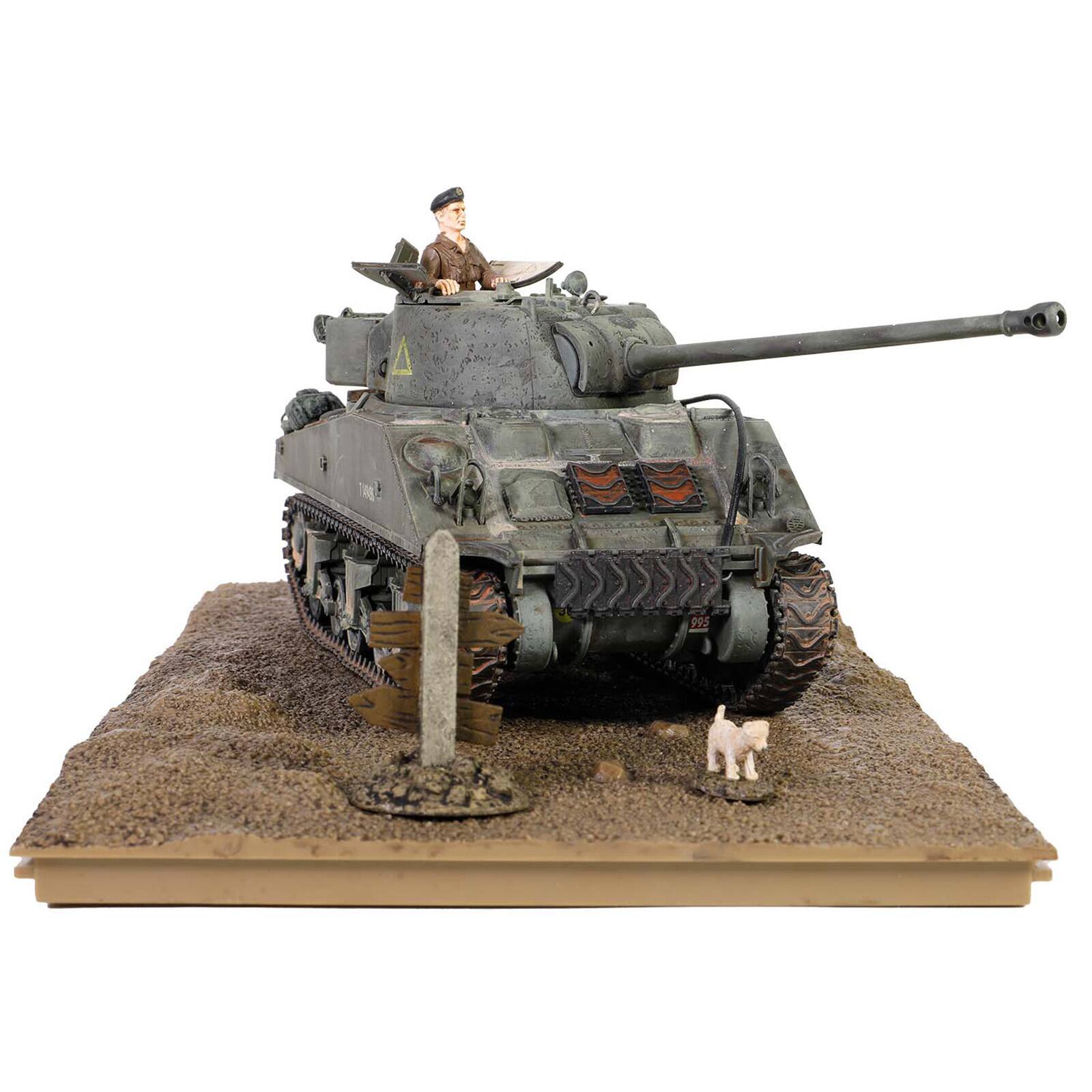 Alt View 6. Forces Of Valor - British Sherman Firefly Vc. Tank "Normandy" (1944) British Royal Army 1/32 Diecast Model by Forces of Valor.