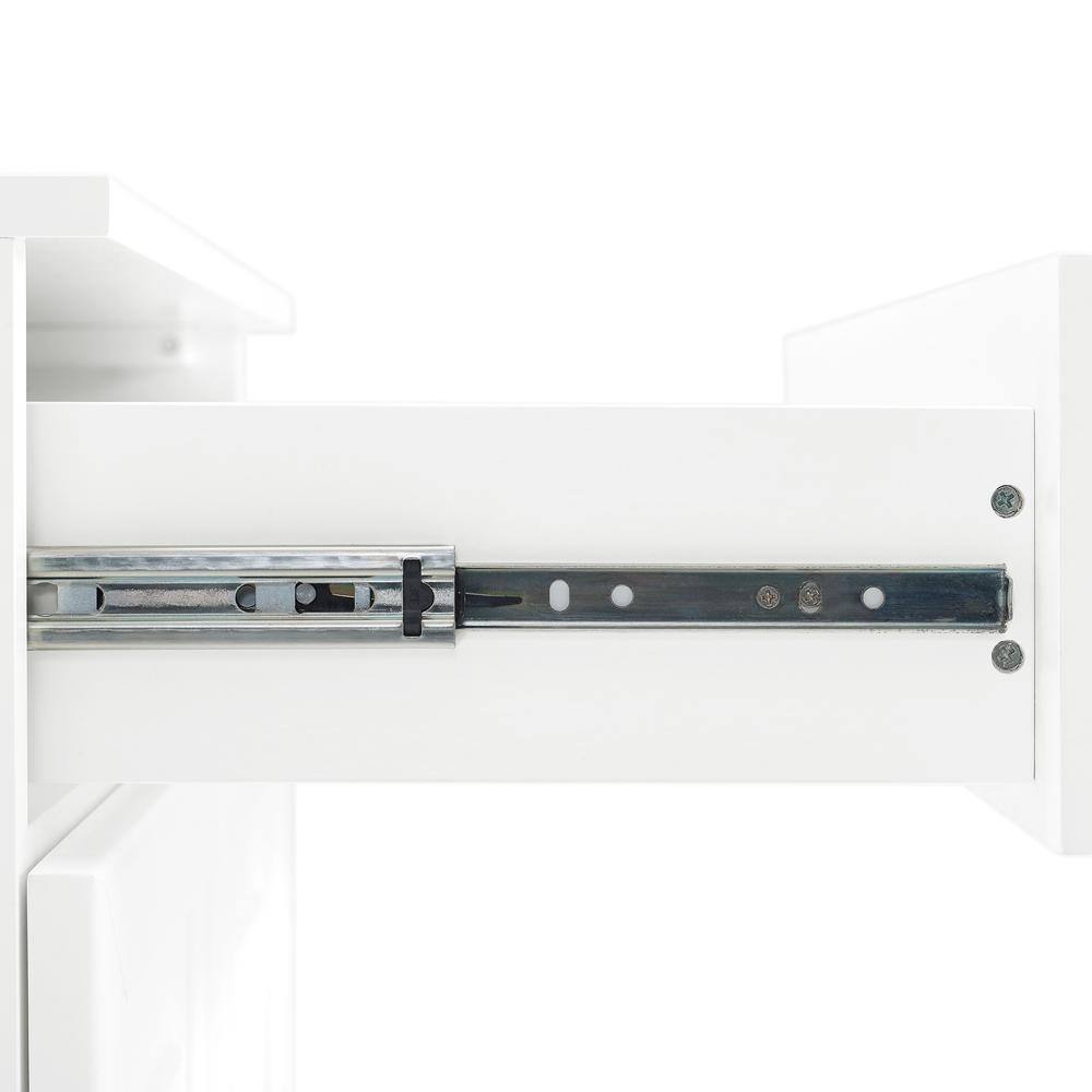 Left. Crosley Furniture - Stanton Sideboard - White.