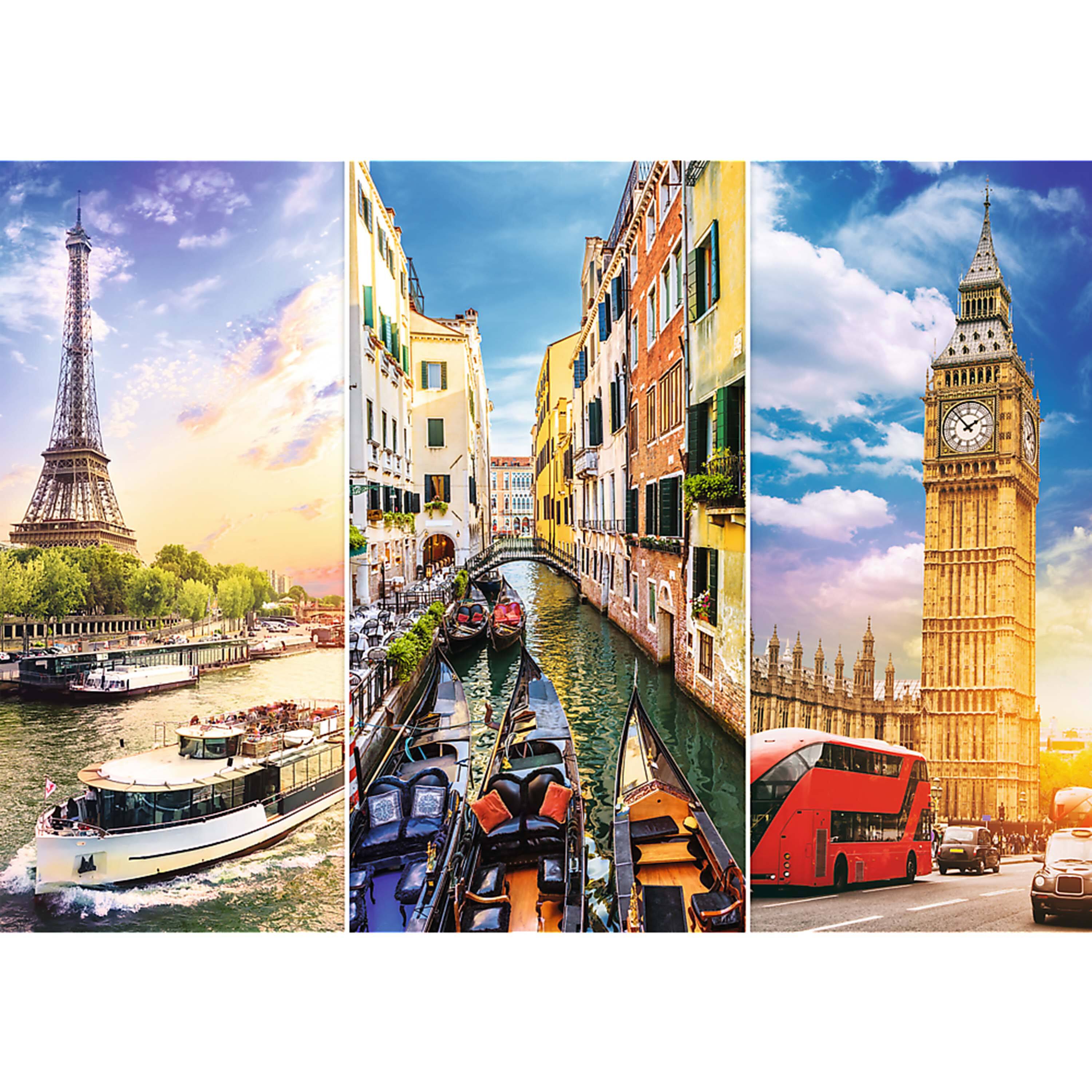Alt View 1. Trefl - Trefl Red 4000 Piece Puzzle - Trip around Europe.