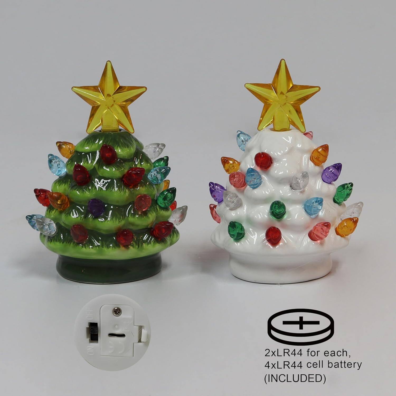 2xLR44 for each,  
4xLR44 cell battery (INCLUDED)