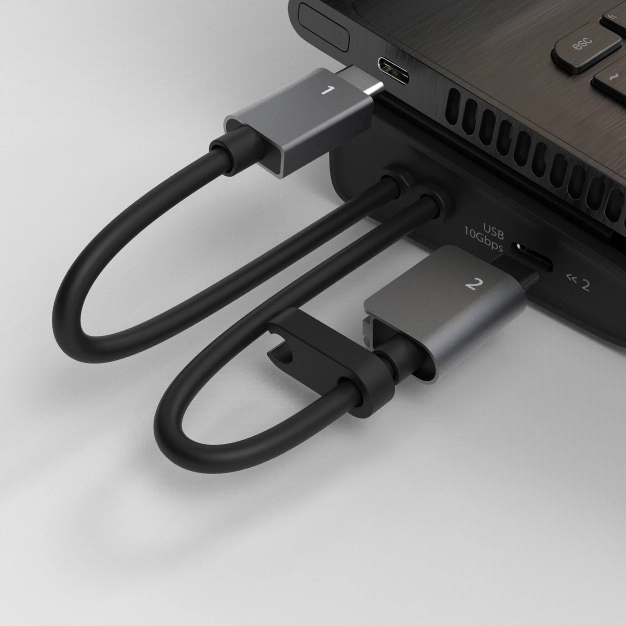 Alt View 15. j5create - M.2 NVMe USB-C Gen 2 Docking Station - Grey & Black.