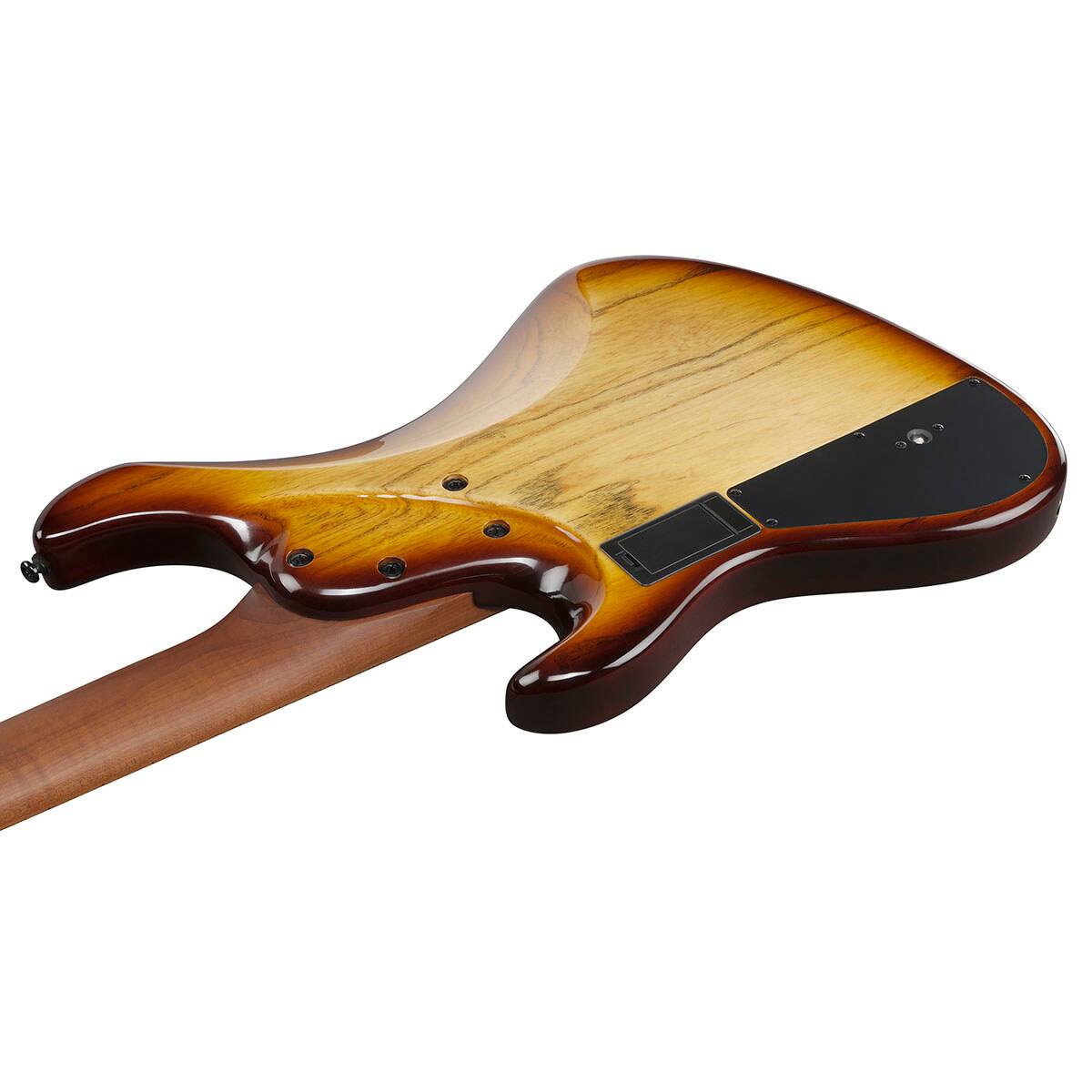 Alt View 6. Ibanez - Ibanez MDM Mode Series MDM1305 5-String Electric Bass Guitar, Natural Stained Amber Burst.