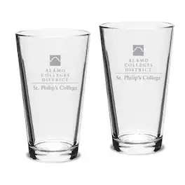 Jardine - SPC Tigers Two-Piece 16oz. Classic Pub Glass Set - Multicolor
