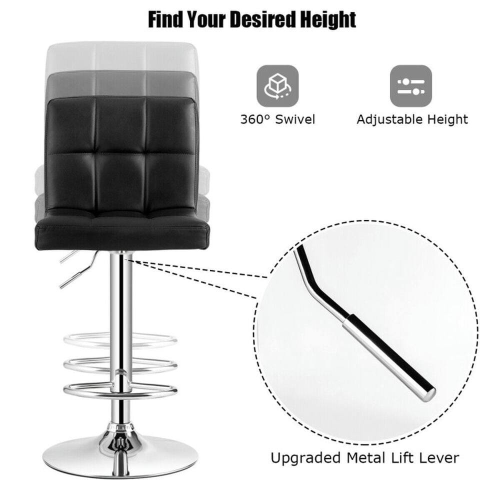 Find Your Desired Height

- 360° Swivel
- Adjustable Height

Upgraded Metal Lift Lever