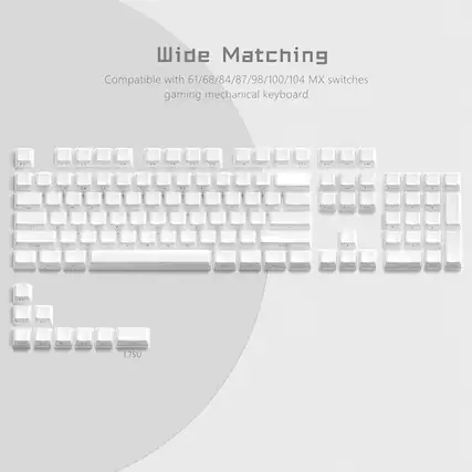 Wide Matching
Compatible with 61/68/84/87/98/100/104 MX switches gaming mechanical keyboard