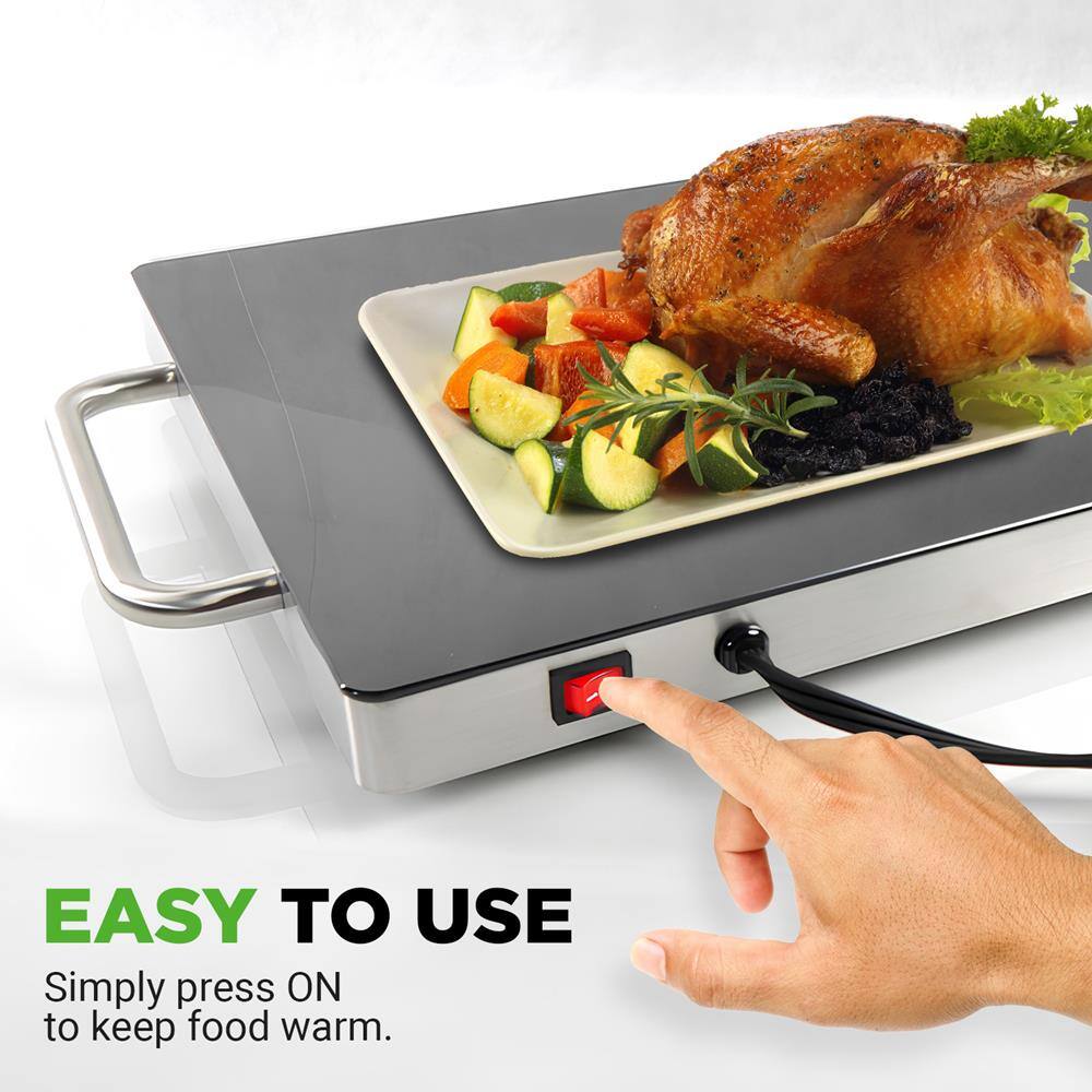 EASY TO USE  
Simply press ON to keep food warm.