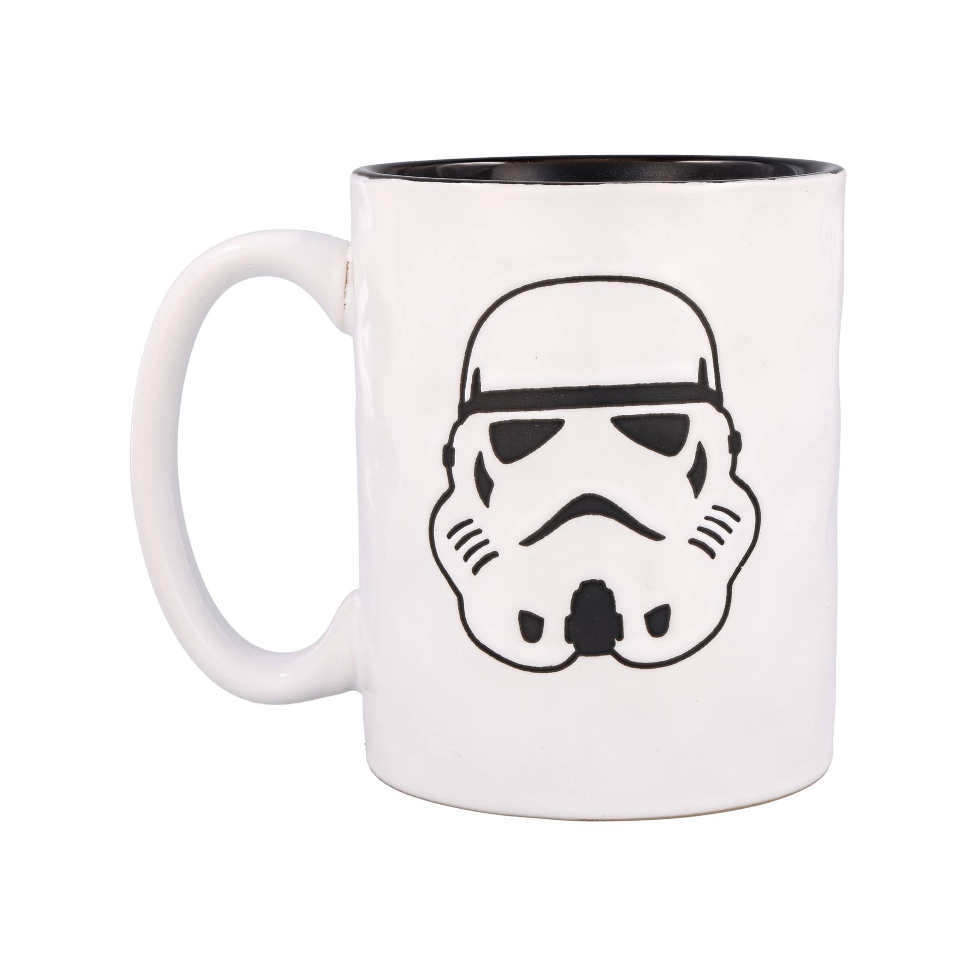 Alt View 1. Silver Buffalo - Star Wars Stormtrooper Wax-Resist Ceramic Pottery Mug | Holds 17 Ounces - Multi-Colored.