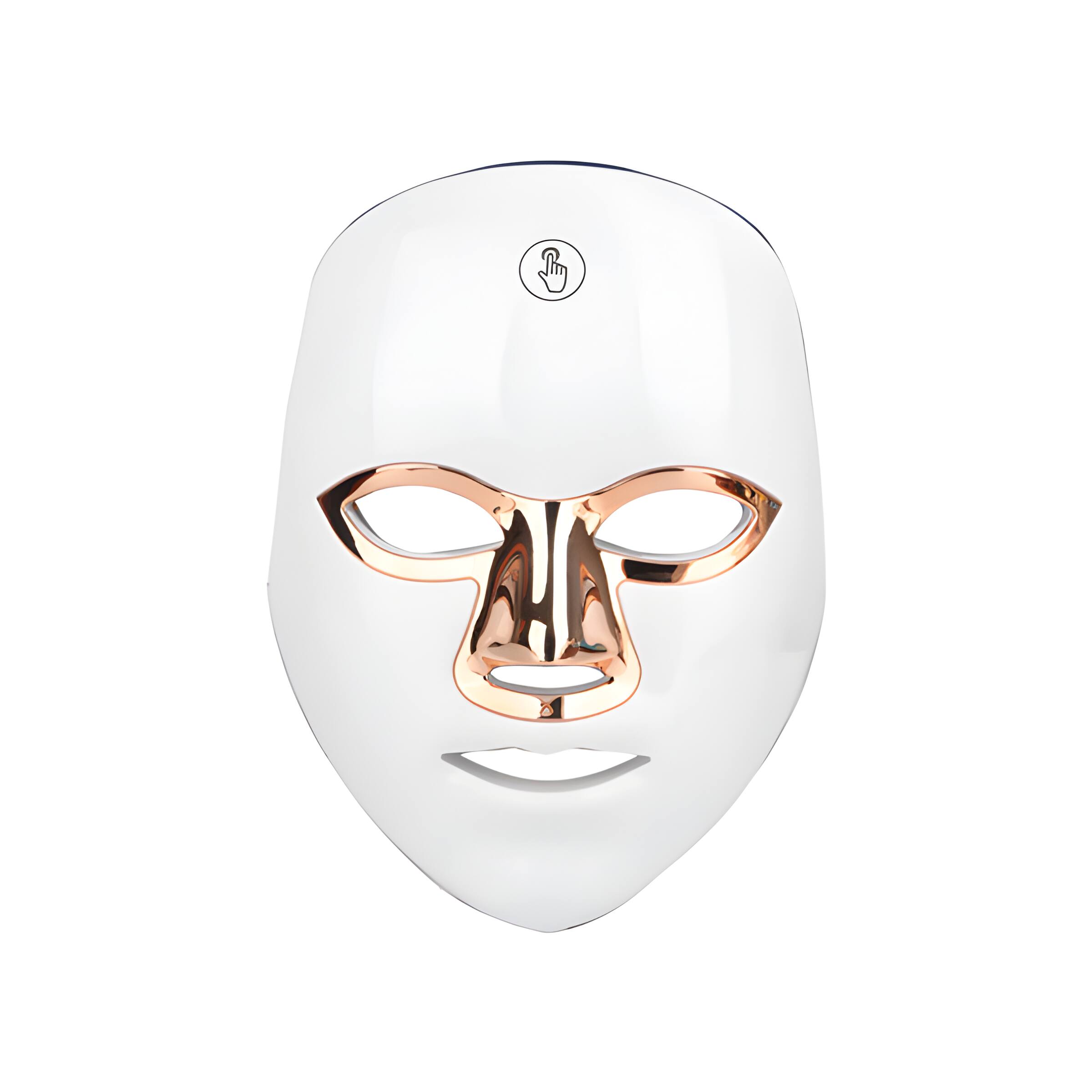 Cluzine - 7-Color LED Light Therapy Mask with 90 Beads, Touch Control & Type-C Charging