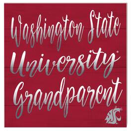 Jardine - Washington State Cougars 10'' x 10'' Grandparent Plaque - Red