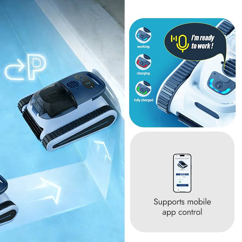 P working charging I'm ready to work! fully charged Supports mobile app control