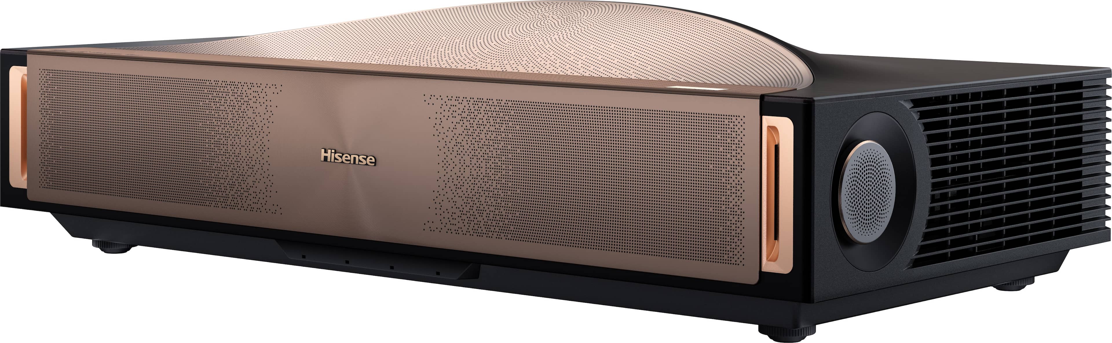 Hisense L9QPro Triple Laser Smart Projector, IRIS, Lens Shift, 5500 Lumens, 80"-200", 4K, DLP, IMAX Enhanced, Dolby Vision - Black and Coffee Brown