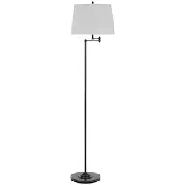 Manhattan Lane - Tomi 63 Inch Floor Lamp, Double Swing Arm, Metal, Shade