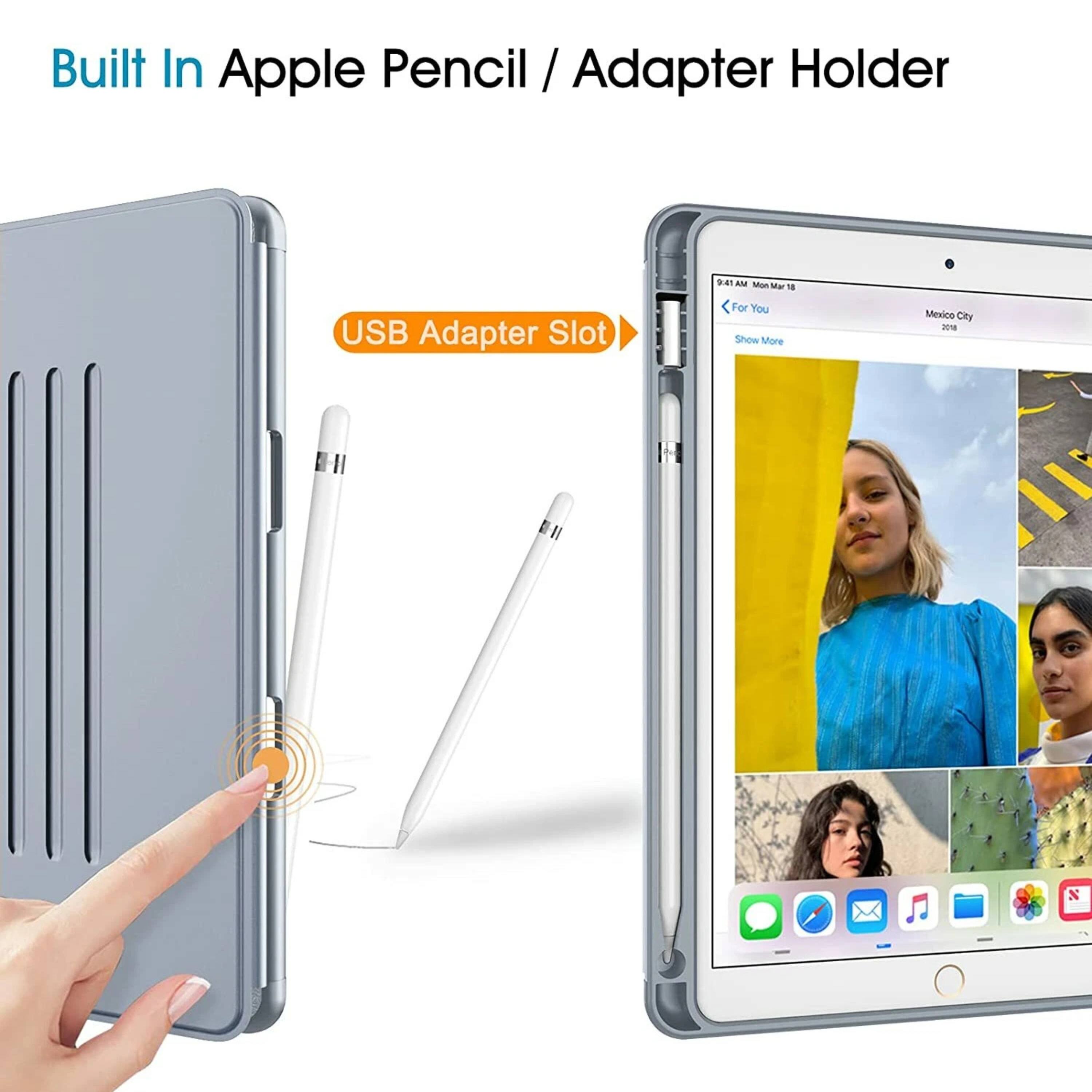 Built In Apple Pencil / Adapter Holder

USB Adapter Slot