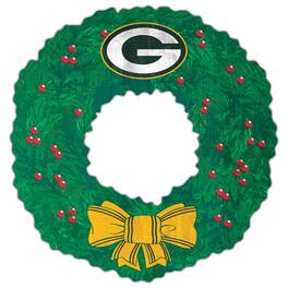 Fan Creations - Bay Packers 16'' Team Wreath Sign - Green