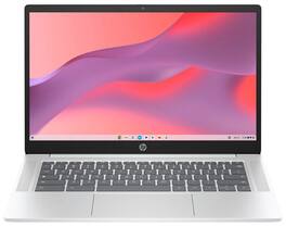 Refurbished Excellent - Refurbished HP 14a-nf0131wm Chromebook, Intel N200, 4GB RAM, 128GB UFS, Chrome OS, Non-Touch, Glacier - Silver