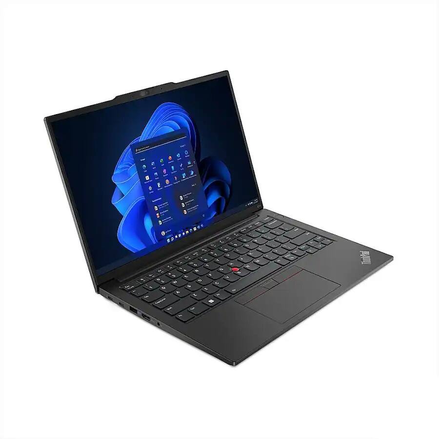 Alt View 2. Lenovo - ThinkPad E14 Gen 5 14" Touch-Screen Laptop - i5-1335U with 16GB Memory - 1TB SSD - Windows 11 Pro - Black.
