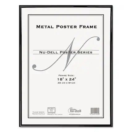 METAL POSTER FRAME
NU-DELL POSTER SERIES
FRAME SIZE: 18" X 24"
46 CM X 61 CM
PLEASE REMOVE PROTECTIVE FILM
NU-DELL
Glotite nu-dell
www.glotitenudell.com
NU-DELL
Glotite Nu-Dell LLC
Hampstead, NY 11747
China-One