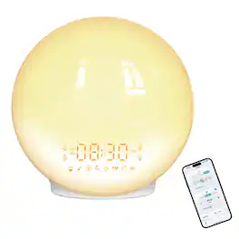 Dazzed Corner - Sunrise Alarm Clock with 4 Alarms - White