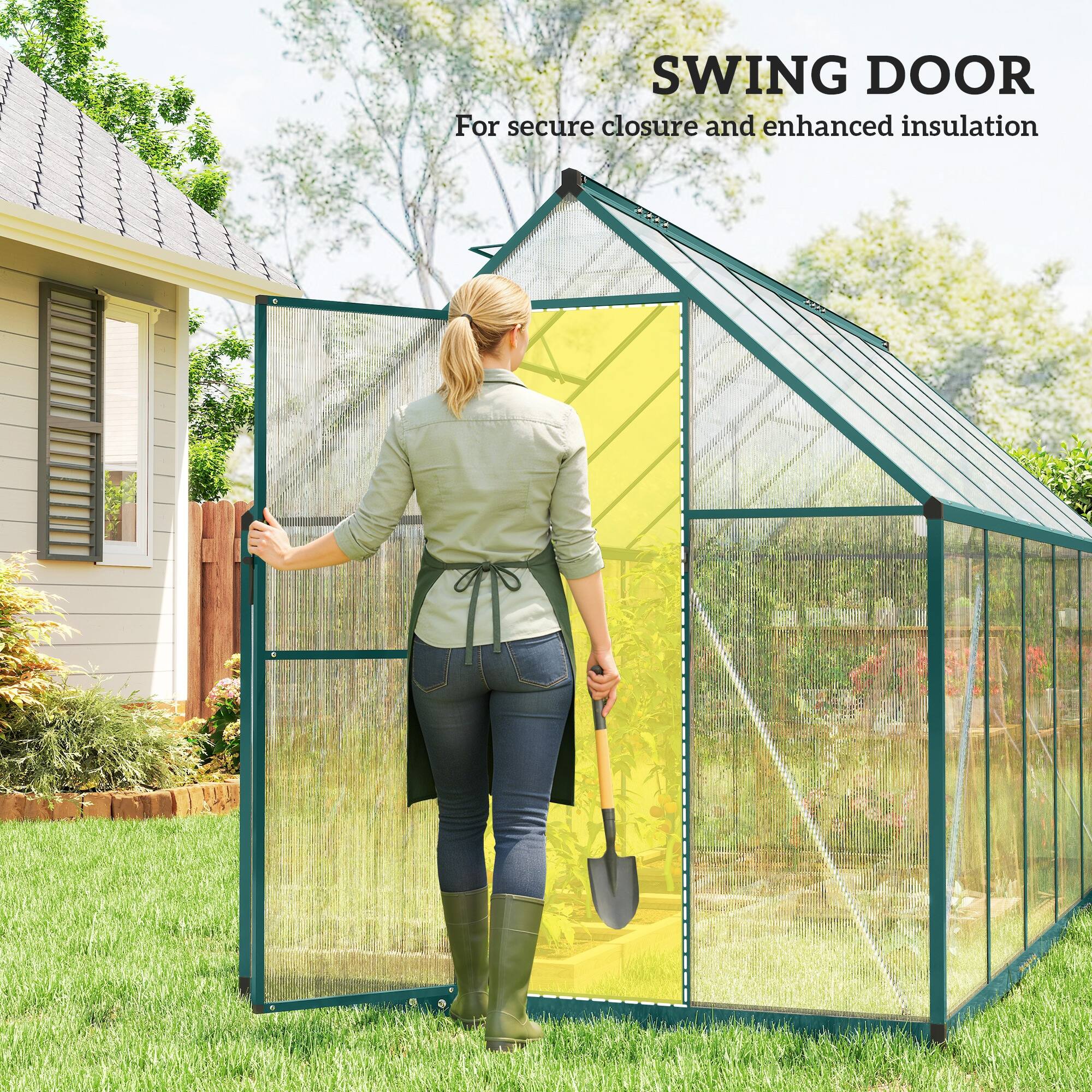 SWING DOOR  
For secure closure and enhanced insulation