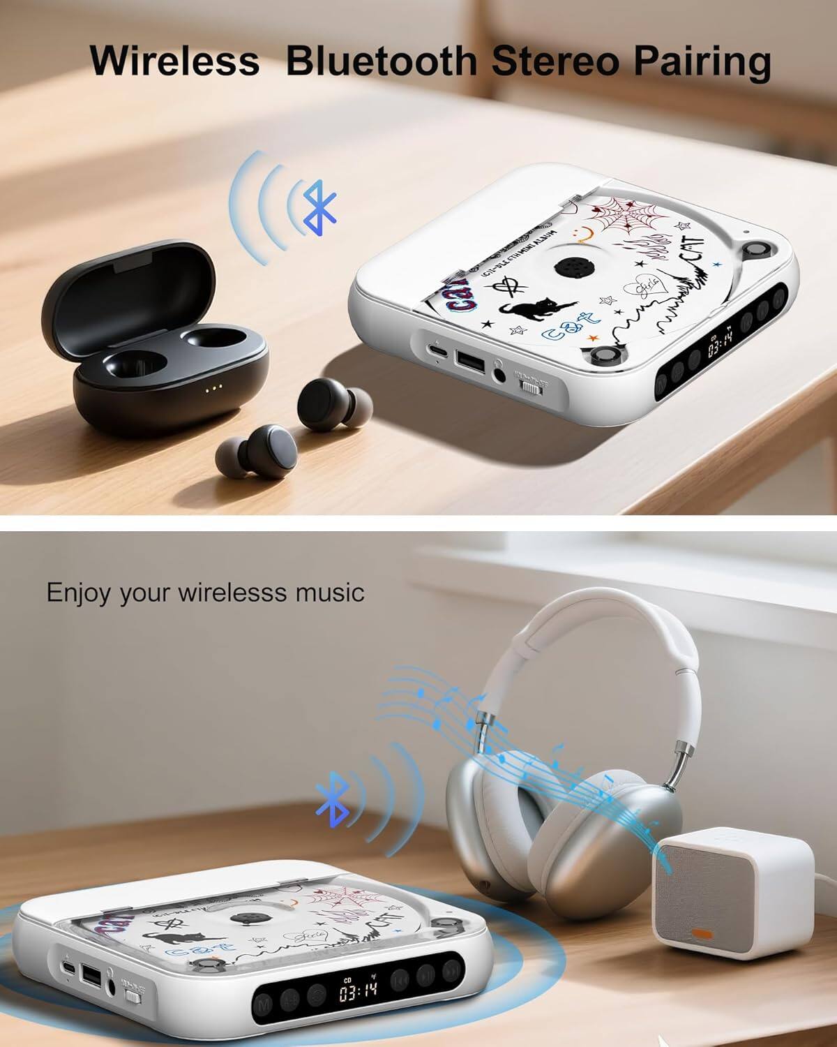 Wireless Bluetooth Stereo Pairing

Enjoy your wireless music