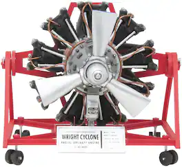 PopMarket - Wright Cyclone Radial Aircraft Engine C9HE (STEM) 1/12 Scale Model Kit - COLLECTIBLES - Multicolor