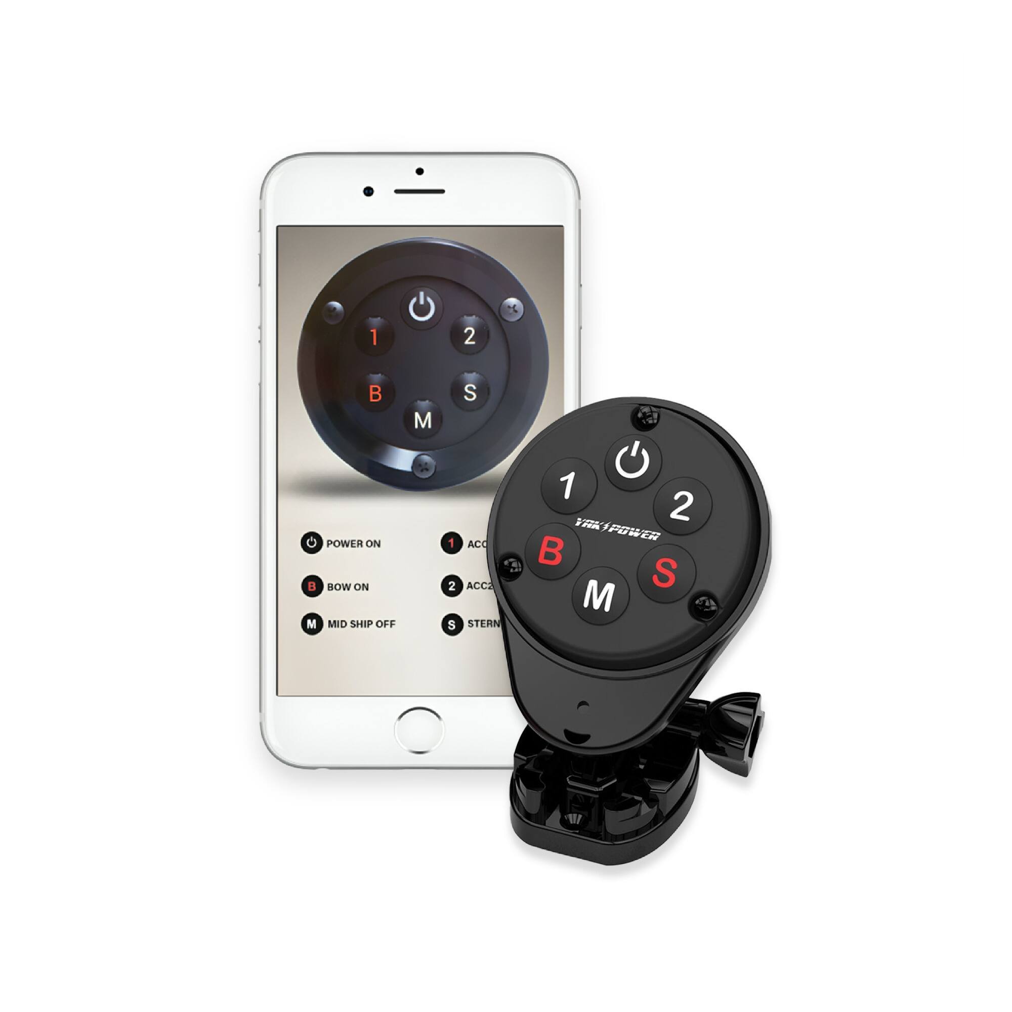 1 2 2 B M S G POWER ON BOW ON M MID SHIP OFF 1 ACC 2 ACC S STERN 1 P 2 POWER TA B S M