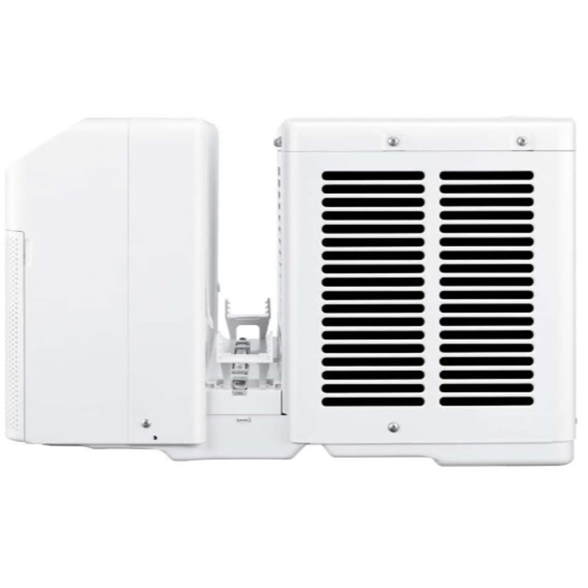 Alt View 1. Midea - Midea 10,000 BTU Smart Inverter U-Shaped Window Air Conditioner, 450 Sq. Ft. MAW10W1QWT, White - White.