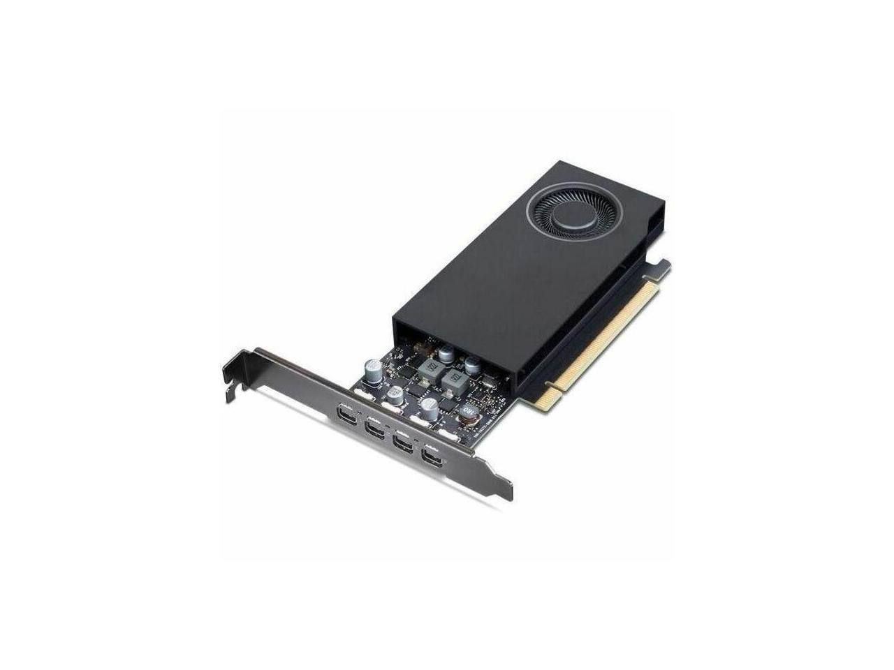 Front. Lenovo - Lenovo NVIDIA RTX A1000 Graphic Card - 8 GB GDDR6 - 4 x Mini DisplayPort - Mini DisplayPort.