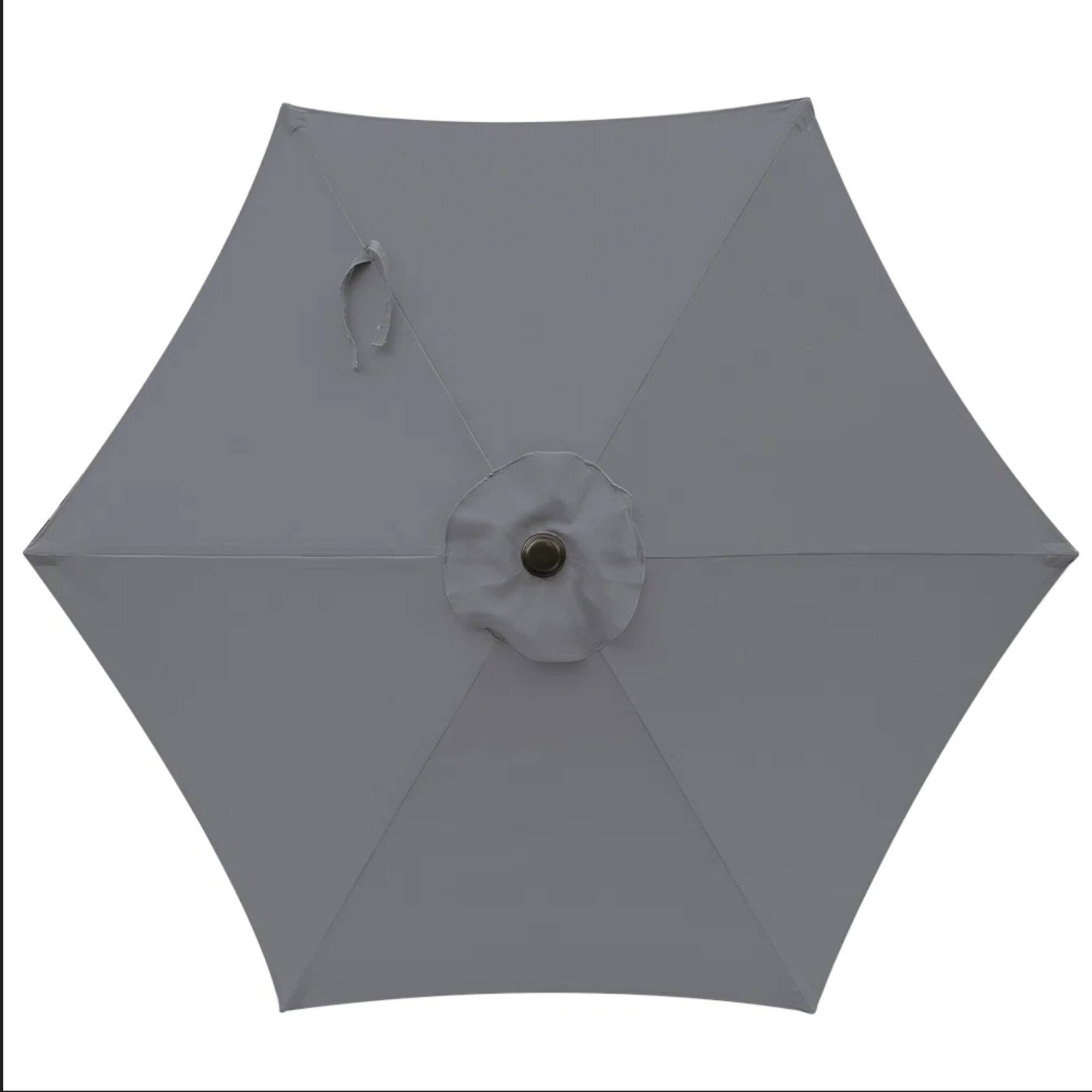 Alt View 5. Mondawe - 7.5 Feet Market Umbrella with Crank Lift & Tilt - Grey.