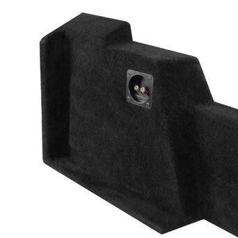Alt View 4. NVX - 2014-2018 Silverado/Sierra Double Cab - Custom-Fit Empty Dual 12" Sealed Subwoofer Enclosure - Black.