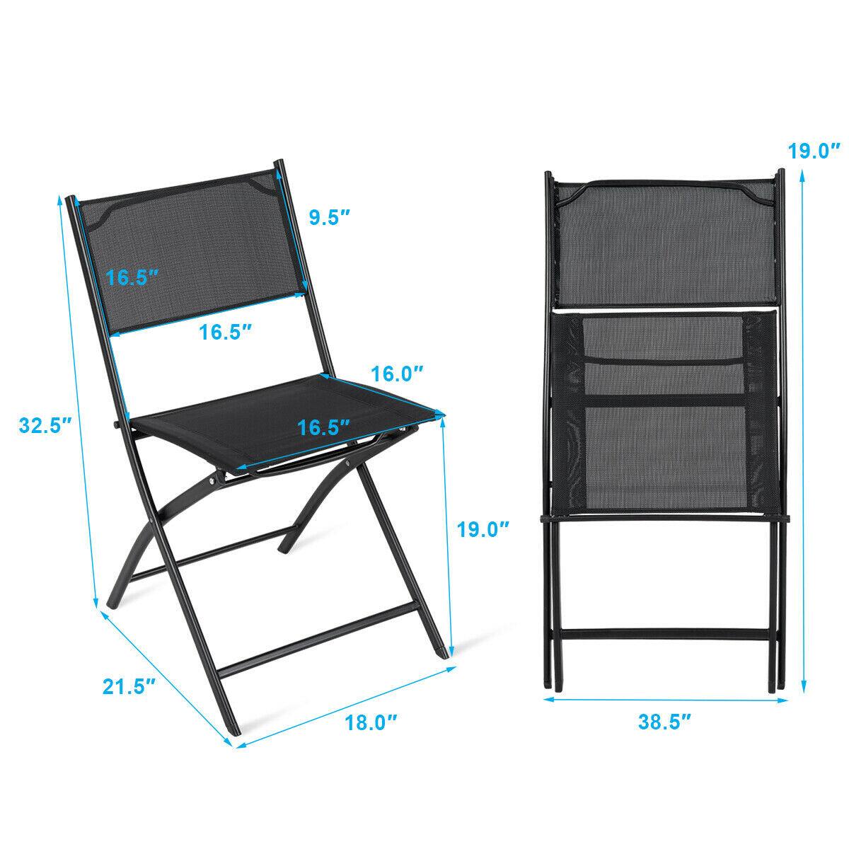 Chair: 19.0", 16.5", 16.5", 16.0", 32.5", 21.5", 18.0"

Shelf: 19.0", 38.5"
