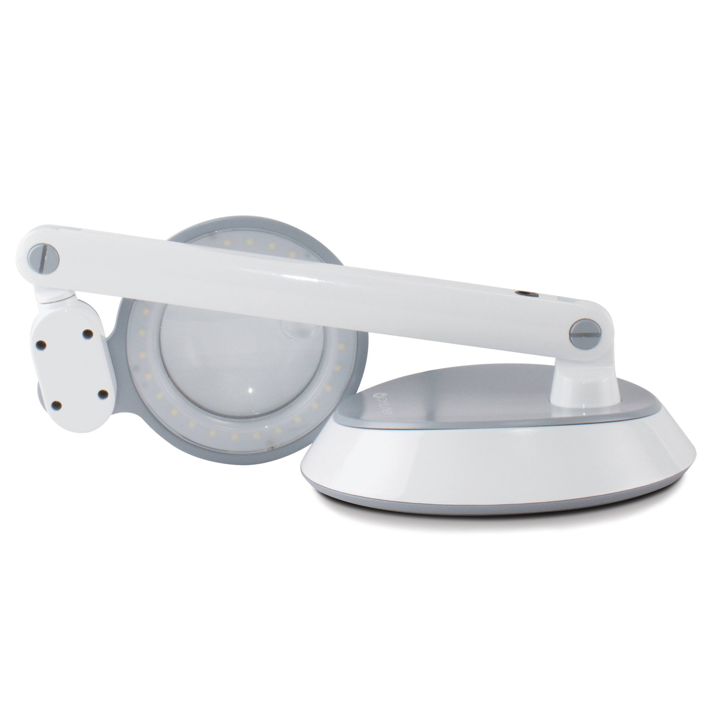 Alt View 2. OttLite - Space-Saving LED Magnifier Desk Lamp - White.