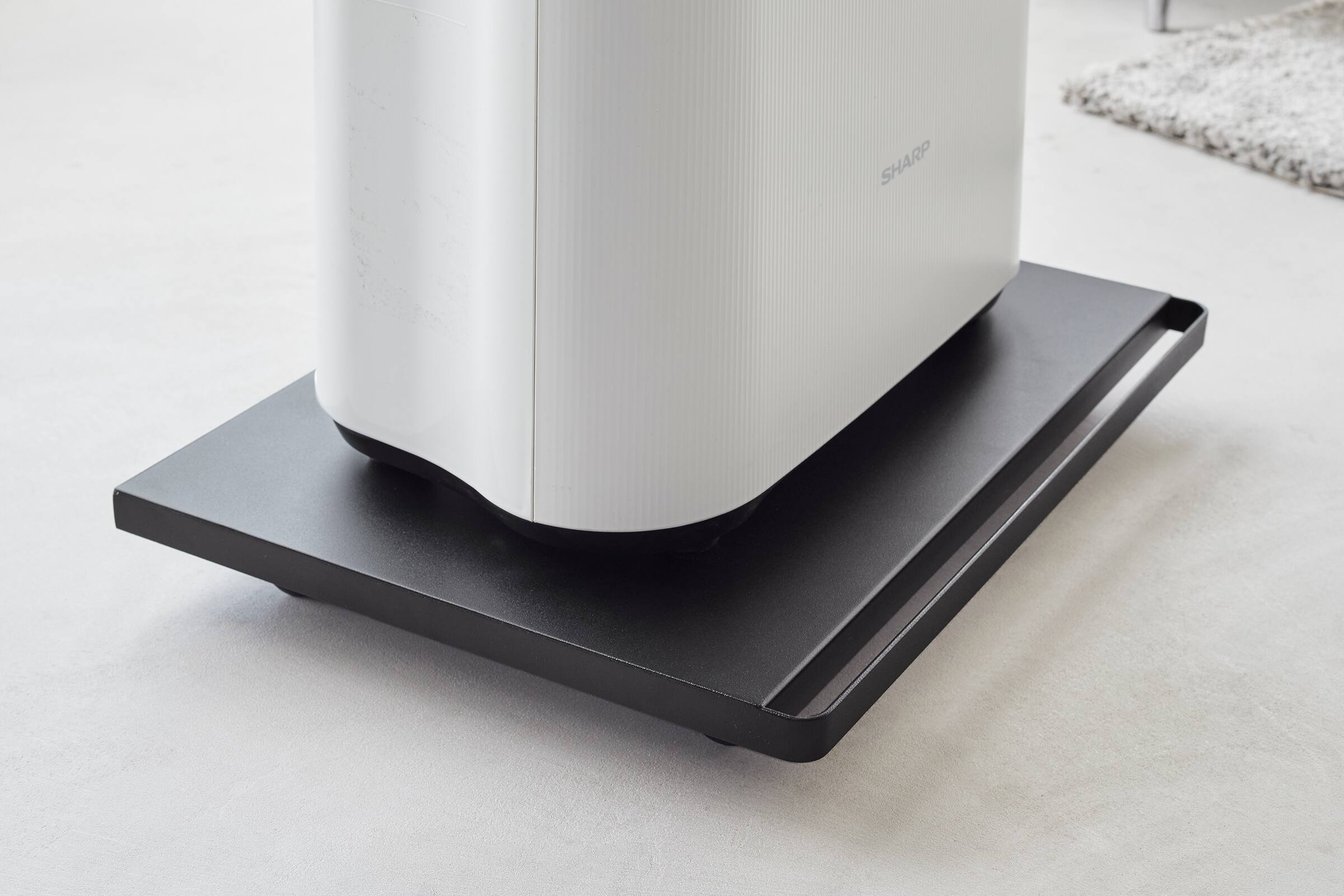 Left. Yamazaki Home - Rolling Caddy (2" H)  - Steel.