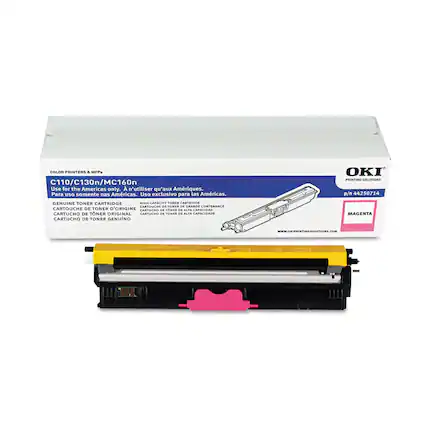 COLOR PRINTERS & MFPs
C110/C130n/MC160n
Use for the Americas only.
A n'utiliser qu'aux Amériques.
Para uso somente nas Américas.
Uso exclusivo para las Américas.
OKI PRINTING SOLUTIONS
p/n 44250714
GENUINE TONER CARTRIDGE
CARTOUCHE DE TONER D'ORIGINE
CARTUCHO DE TONER GENUINO
CARTUCHO DE TONER ORIGINAL
CARTUCHO DE TONER DE ALTA CAPACIDAD
CARTOUCHE DE TONER DE GRANDE CONTENANCE
MAGENTA
www.OKIPRINTINGSOLUTIONS.com